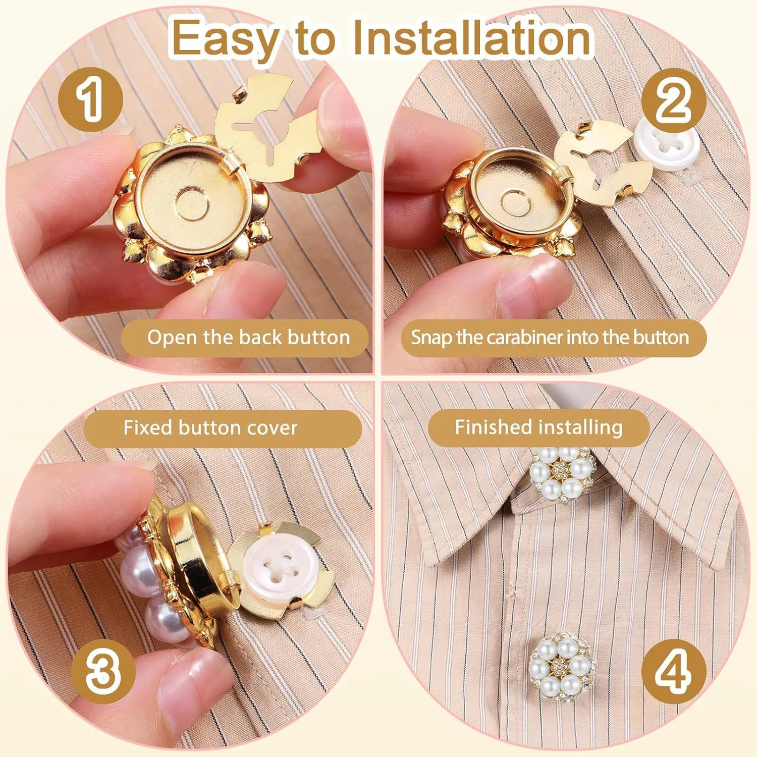 Women's Button Cover | Rhinestone Removable Shirt Button Jewelry Accessories
