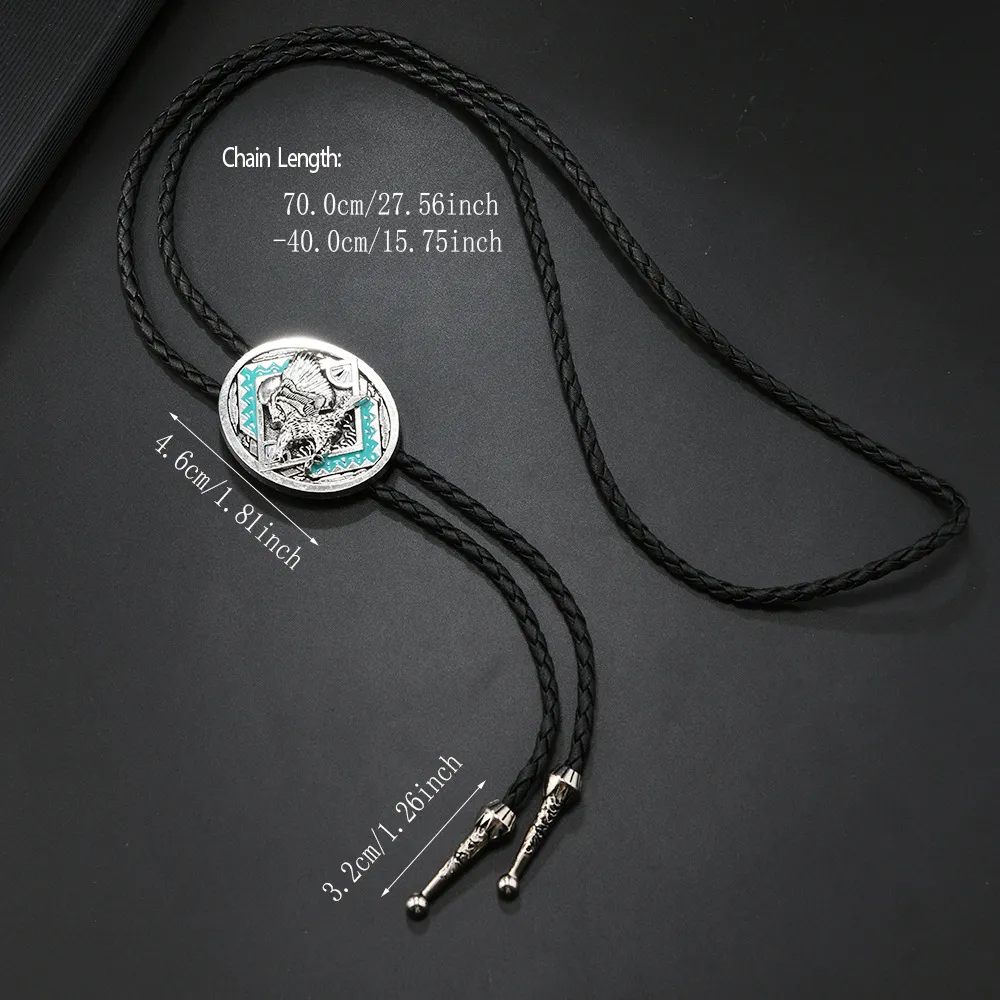 Bolo tie for Men- Unique Luminous  Eagle Animal Bolo ties Handmade