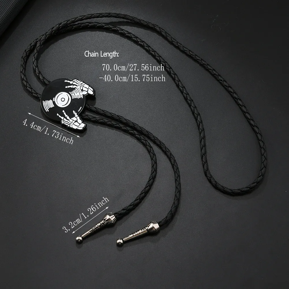 Hot sale Handmade Round Shape Western Cowboy Bola Tie Necklace