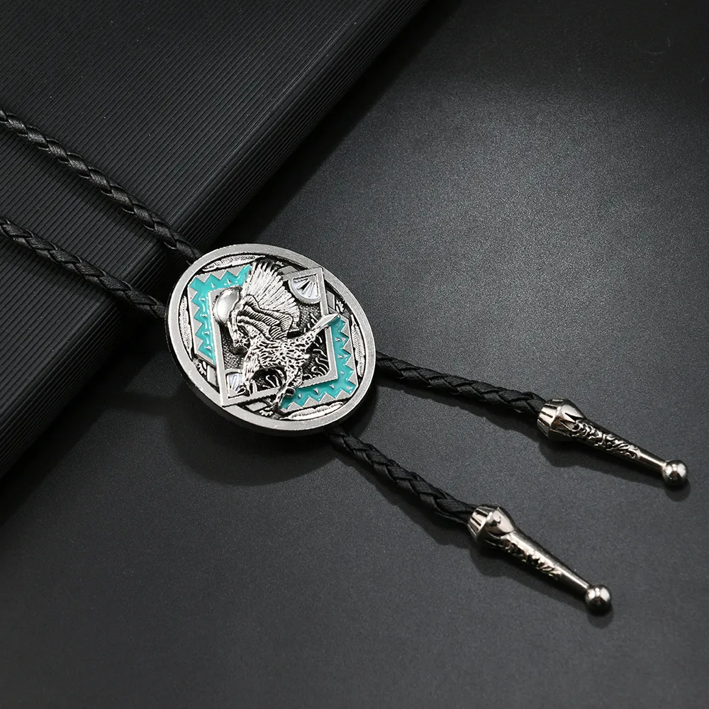 Bolo tie for Men- Unique Luminous  Eagle Animal Bolo ties Handmade