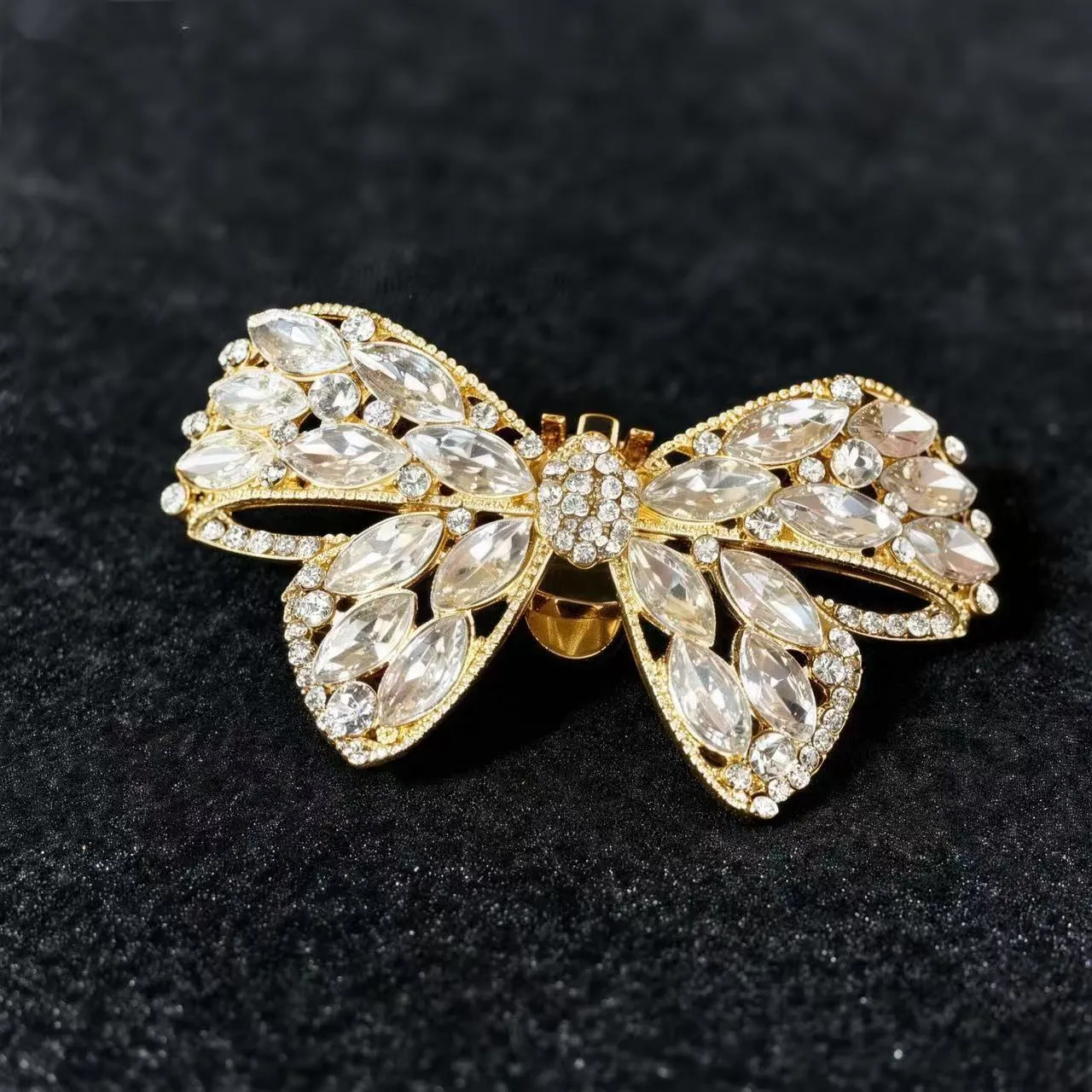 Crystal Bow Shoe Clips Removable Bling Shoe Ornaments for Women Prom Party Evening Shoes Decoration