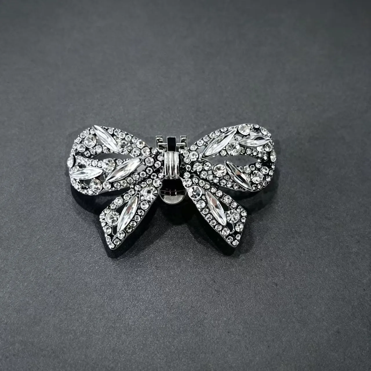 Crystal Bow Shoe Clips Removable Bling Shoe Ornaments for Women Prom Party Evening Shoes Decoration