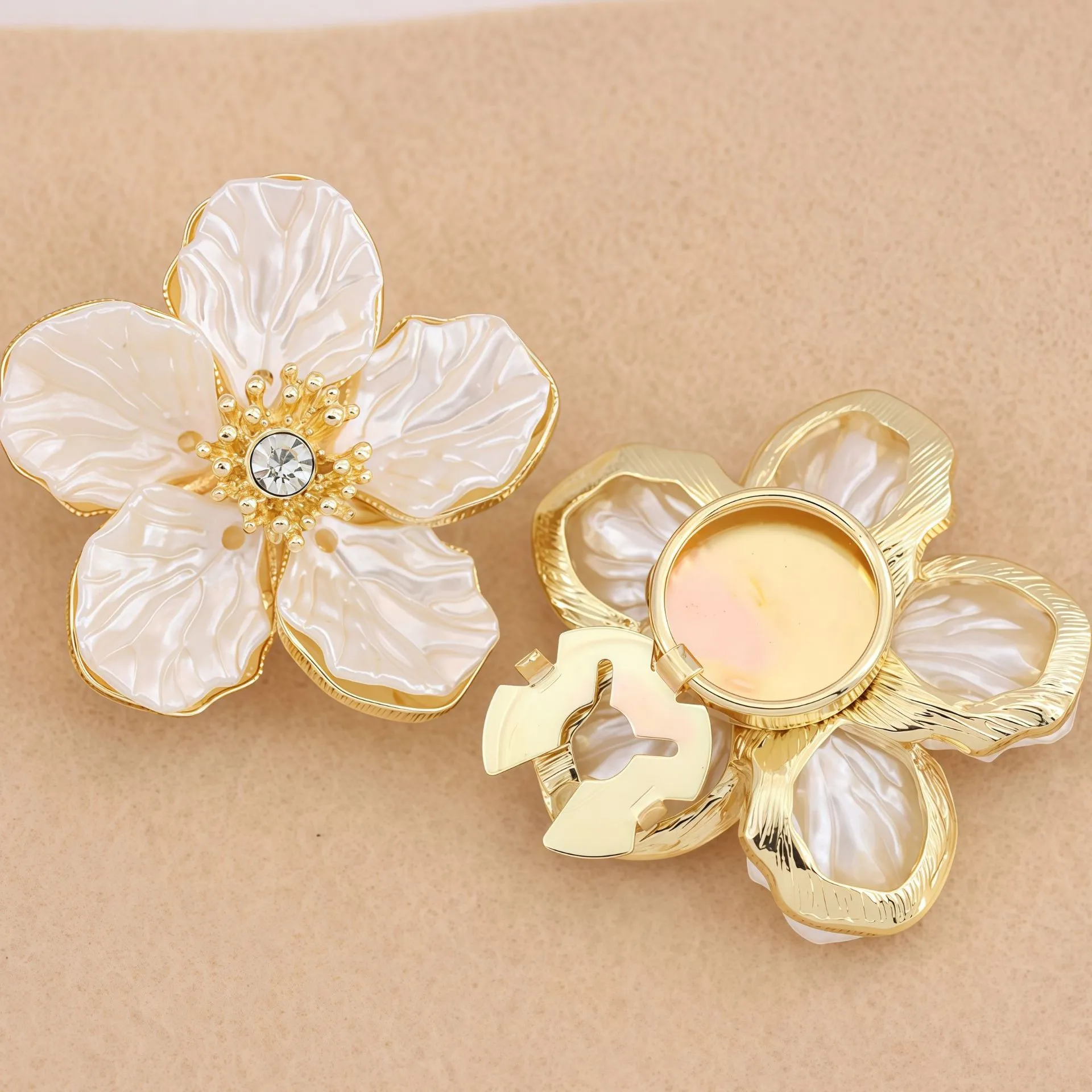 Flower Crystal Button Covers Reusable No Sew Snap On Shirt Button Accessories Daily Casual Wear