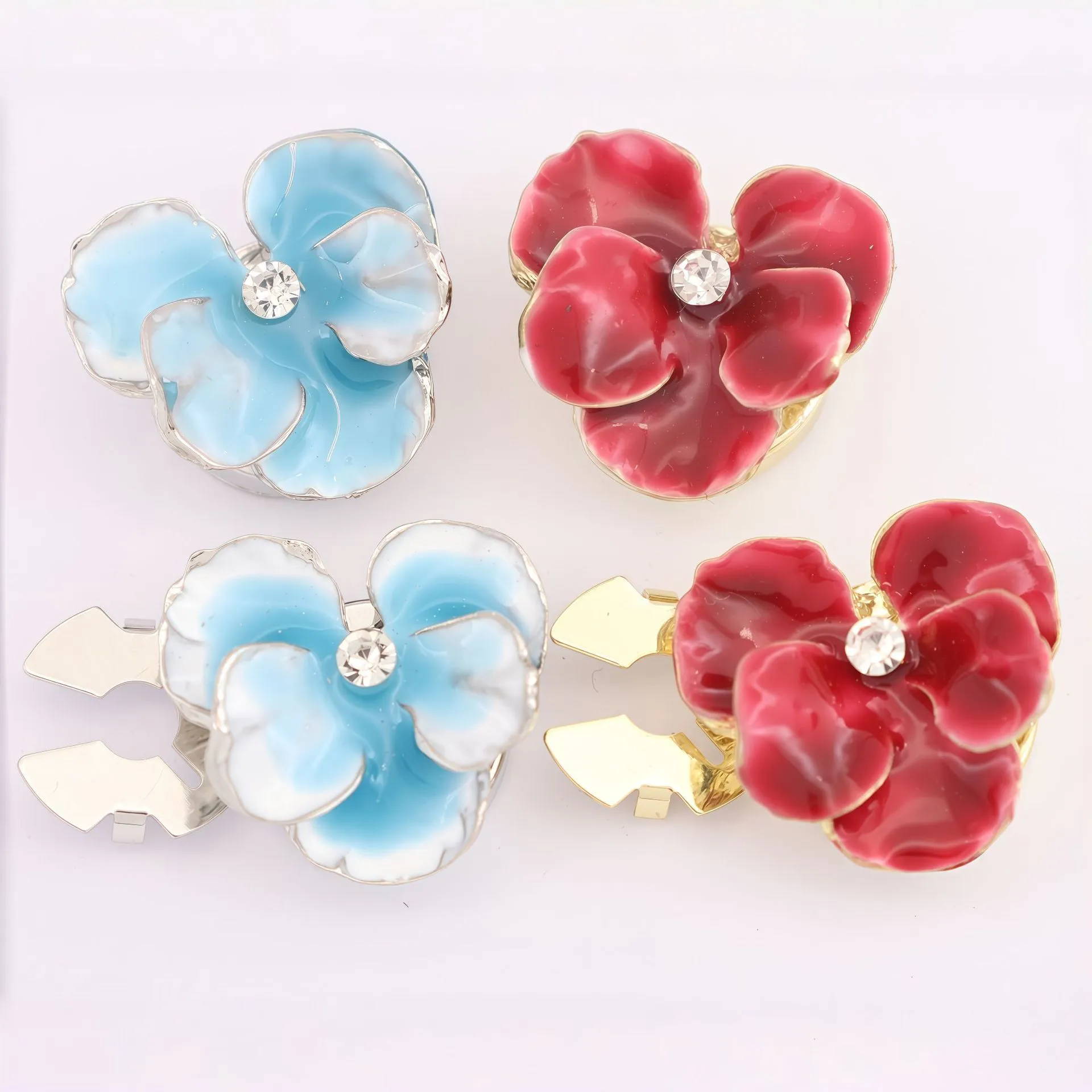 Vintage Crystal Rhinestone Button Cover Sets Luxury Decorative Snap Buttons Cufflink Alternative for Wedding Outfits