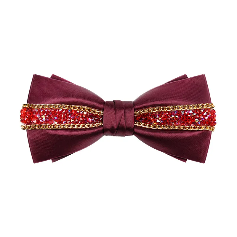 Elegance in Sparkle Premium Rhinestone Bow Tie for gentleman