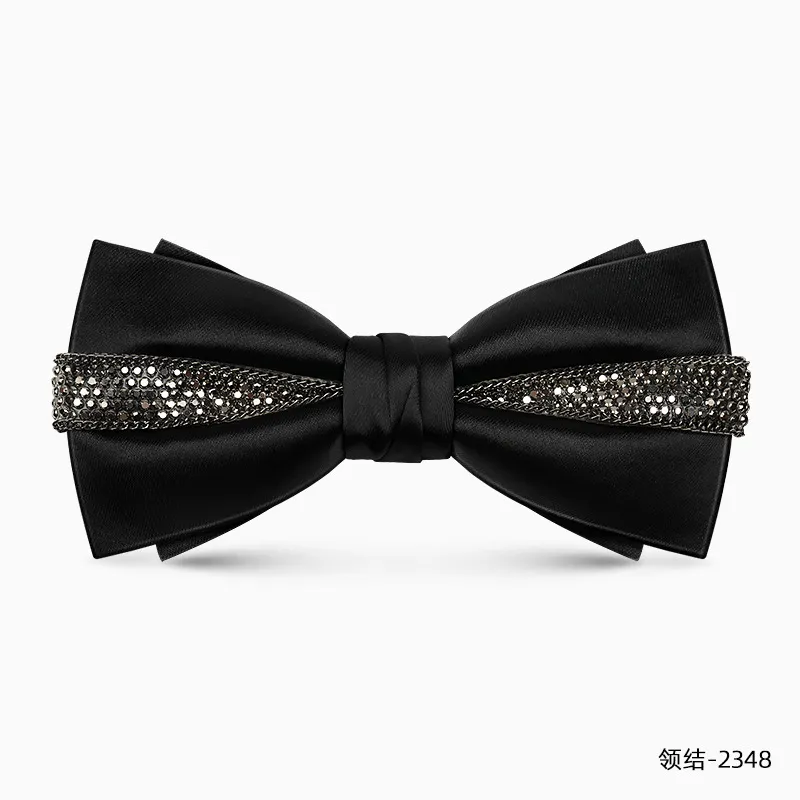 Elegance in Sparkle Premium Rhinestone Bow Tie for gentleman