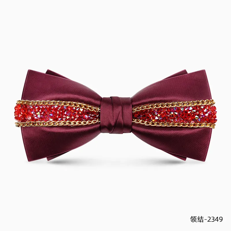 Elegance in Sparkle Premium Rhinestone Bow Tie for gentleman